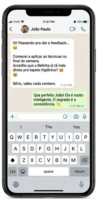 Conversa ilustrativa sobre aplicação da sequência