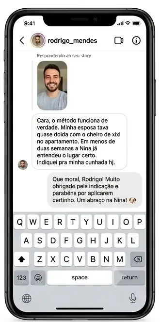 Conversa ilustrativa sobre melhora gradual